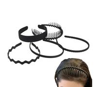 Hobngmuc Headbands with Teeth - Loose Hair Control Headgear - Non-Slip Flexible Hair Comb Headband - for Teen Girls Washing Dressing Makeup Exercise Yoga Daily Wear