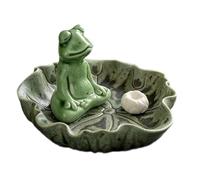Hobngmuc Incense Stick Holder | Handmade Ceramic Frog Incense Burner Holder,Multi Functional Scent Diffuser Tool for Kitchen Apartment Restaurant Bedroom