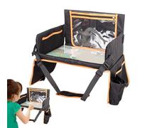 Hobngmuc Kids Travel Tray | Travel Tray for Airplane - Desk Organizer Lap Table Stand Holder for Tablet Laptop Cup Snack Baby Toddler Airplane Bed Carseat
