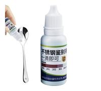 Hobngmuc Stainless Steel Test Solution - Kitchen Gadget Testing Reagent 15ml,Fast Detection Agent for Tableware Sanitaryware, Stainless Steel Analysis Reagent