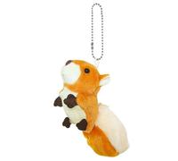 Hobngmuc Stuffed Squirrel Toy,Plush Animal Squirrel Key Holder - 10cm/3.9inch Cartoon Brown Squirrel Bag Charm Backpack Purse Pendant, Squirrel Stuffed Animal Soft Keychain for Boys and Girls