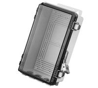 Hobngmuc Waterproof Electrical Box, Project Enclosure with Transparent Cover, Anti-Theft Weatherproof Case with Lock for Home Outdoor Wall
