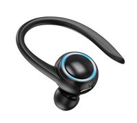 Hobngmuc Wireless Earphones With Ear Hook, Single Ear Wireless Earphones, Blue Tooth Wireless Ear Buds With Ear Hook, Noise-Cancelling Blue Tooth Ear Buds With Microphone For Running, Gym Use