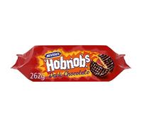Hobnob's Biscuits The Oaty One Dark Chocolate 262g (Pack Of 2) "Deliciousness that brings a smile" For All Occasions