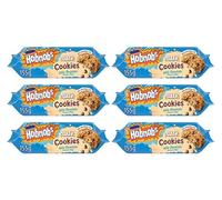 Hobnobs Oaty Cookies with Milk Chocolate Flavour Chips, 100% Wholegrain Oats, 155g,Pack Of 6