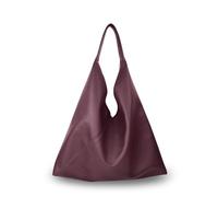 Hobo Bag Women Crescent Shoulder Bag Vintage Tote Bag Casual, Claret