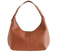 Hobo Bags for Women Trendy PU Leather Shoulder Bag Top handle Handbags for Work Travel, Brown, One Size