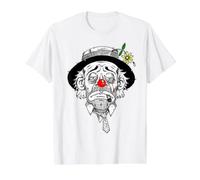 Hobo Clown Value Graphic T-Shirt, Men, White, M