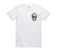 HOBO JACK - Crazy Jack Pocket Print - White tee T-Shirt (Medium)