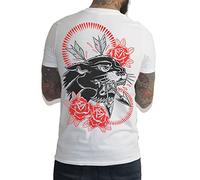 HOBO JACK ~ Panther - Back Print ~ White tee T-Shirt (Medium)