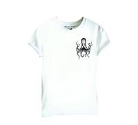 HOBO JACK - Rise from The Deep - Ben Wills Collaboration - White tee T-Shirt (2XL)