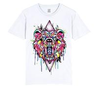 HOBO JACK ~ Shane Craig - Heart of The Bear ~ White tee T-Shirt (Medium)