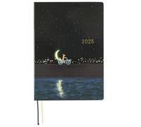 Hobonichi Techo 2025 HON [English/A5 Size/January Start/Planner] Hiroko Kubota: Crescent Moon Delivery