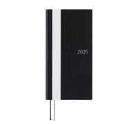 Hobonichi Techo 2025 Weeks [English/Tall and Slim Size/January Start/Planner] White Line: Black