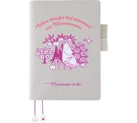 Hobonichi Techo A5 Planner Cover - Moomin: My Yard (Pink Gray) (Cousin Size, Cover Only)