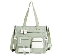 Hobos Shoulder Bags Cute Bag for Teens Messenger Purse Nylon Shoulder Tote Bags (Green, One Size)