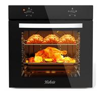 Hobsir Electric Oven, 65L Built-in Oven 4 Functions Knob Control 2000W