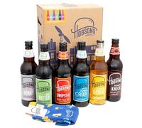 Hobsons Beer & Novelty Socks Gift Box Beer Hamper - Mixed Taster Selection Case - 6 x 500ml Bottles - Premium Beer by a Craft UK Brewery