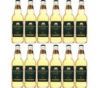 Hobsons Oldfields Premium English Medium Dry Cider - 4.8% ABV - 12-Pack Case (500ml Bottles). Artisan cider made on the farm suitable for vegetarians, vegans and gluten free.