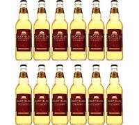 Hobsons Oldfields Premium English Medium Sweet Cider - 4.8% ABV - 12 Pack Case (500 ml Bottles). Artisan cider made on the farm suitable for vegetarians, vegans and gluten free.