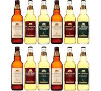 Hobsons Oldfields Premium English Mixed Cider Selection Pack - Case of 12 x 500ml Bottles ARTISAN cider made on the farm suitable for vegetarians, vegans and gluten free.