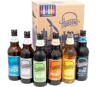 Hobsons Premium Craft Mixed Beers Gift Set with 6 x 500ml Bottles brewed in Shropshire a perfect present, Birthday beer or gift for real ale lovers