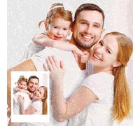 HOBULL Personalised Diamond Painting Custom Photo 5D Full Diamond Art Kits for Adults, Create Your Own Picture Keepsake Memories Gifts, DIY Embroidery Home Decor, 70x90cm