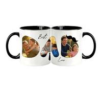 HOBULL Personalised Fathers Day Mug for Dad - Custom Dad Mug with Photo Best Dad Ever Gifts from Daughter&Son, 11oz Coffee Mugs for Daddy Grandpa Step-dad Gift for Father's Day Birthday