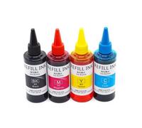 HOBXMFY 4Pcs 100ML Refill Dye Ink Compatible With XP-100 XP-200 XP-300 XP-310 XP-314 XP-400 XP-410 WF-2510 WF-2520 WF-2530 WF-2540 Printers