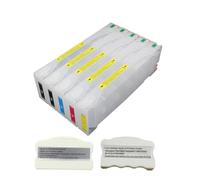 HOBXMFY EMPTY 5 X 700ml Refillable Ink Cartridges Compatible With Pro7700 Pro7710 Pro9700 Pro9710 Pro 7700 7710 9700 9710 Printers Includes Chips(Blue)