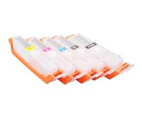 HOBXMFY EMPTY 5PCS Refillable CISS Ink Cartridge Compatible With MG5610 IP7210 MG5410 MX721 MX921 MG5510 IX6810 IP7270 MG5470 MX727 MX927 Printers Includes ARC Chips