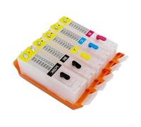 HOBXMFY EMPTY 5pk PGI-250 Refillable Ink Cartridge Compatible With IP7220 MG5420 MG5422 MX722 MX922 MG5520 MG6420 MG5522 MG5620 MG6620 IX6820 MX920 Printers