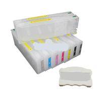 HOBXMFY EMPTY 700ml 9pcs Refillable Ink Cartridge Compatible With 9890 7890 Pro9890 Pro7890 Pro 7908 9908 Printers Includes Resettable Chip And 1pc Chip Resetter