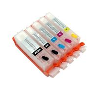 HOBXMFY EMPTY Refill Ink Cartridge Compatible With PGI150 CLI151 PGI250 CLI251 BCI350 BCI351 PGI450 CLI451 PGI550 CLI551 PGI650 CLI651 PGI750 CLI751 Printer Models(5Colors)