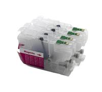 HOBXMFY EMPTY Refillable Ink Cartridge LC401 LC401XL With Disposable Chip Compatible With MFC-J1010DW MFC-J1012DW MFC-J1170DW Printers(LC401xl)