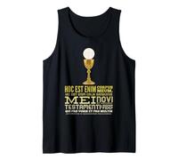 Hoc Est Enim Corpus Meum Latin Eucharist Design Tank Top