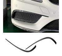 HOCAH Car Front Bumper Splitter Spoiler Fog Light Grille Cover for Mercedes Benz E Class Coupe C207 AMG Line 2013 2014 2015 2016, ABS Exterior Accessories,Carbon Fiber Look