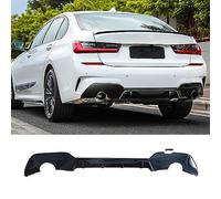 HOCAH Car Rear Bumper Spoiler Lip Diffuser for BMW 3 Series G20 2020 2021 2022 ABS Glossy Black Auto Rear Diffuser