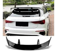 Car Rear Trunk Window Roof Spoiler for Audi A3 Sportback 8P Facelift 2004-2013 ABS Glossy Black Auto Rear Wing Exterior Modification Accessories