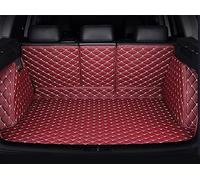 HOCAH Full Coverage Car Leather Boot Liner Mat for Opel Amperae 5 Door MPV 2017-2021, Trunk Protector Mat, Anti Slip Luggage Tray Protector Pad Liner,E/Red