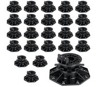 Hocamel 24Pack Adjustable Deck Support Pedestal,Floor Lift Plastic Deck Foundation Support Base, Floating Deck Platform,Height Adjustment Raising from1-9/16" to 2-3/4", Automatic Leveling