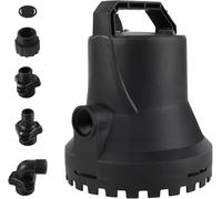 HOCANFLO 400W Submersible Water Pump, 8000L/H Automatic On/Off Portable Water Sump Pump for Garden Pond, Pools and Basement 220~240V