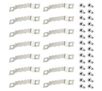 Hocansen 100 PCS Sawtooth Picture Hangers Double Hole with Screws Frame Hanging Hangers for Home Picture Frame Decoration Hanging (Silver/XK-JC)