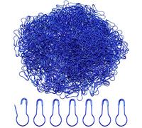 Hocansen 1000 Pcs Safety Pins 22mm Bulb Pin Metal Knitting Pins Calabash Crochet Stitch Markers Gourd Sewing Pin for Crocheting Clothing Tag DIY Craft Project（Blue/BZ-HL）