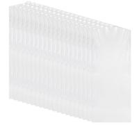 Hocansen 20 Pcs Dress Covers Garment Bags Full Length 60x120cm Plastic Dust Storage Bag Clear Clothes Protector Cover Bags Hanging Garment Covers Dry Cleaner Bags Wardrobe Organiser (60 * 120cm/FCD)