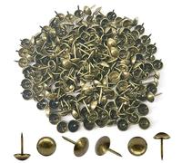 Hocansen 200 PCS Upholstery pins 11x7mm Furniture Upholstery Tacks Nails Thumb Tacks Metal Round Push Pins for Sofa,Boards,Furniture Decoration (Bronze/TD-SF)