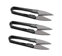 Hocansen 3 PCS Sewing Scissors Yarn Thread Cutter 4.1in U-Shaped Scissors Mini Small Thread Snips Trimming Nipper for Sewing and DIY Crafts (JD)