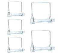 Hocansen 5 Pcs Square Shaft Locking Pin 10x60mm Square Pto Pin Heavy Duty Trailer Pins Lynch Pin Safety Coupler Pin Wire Pins for Farming (10x60mm/FX)