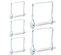 Hocansen 5 Pcs Square Shaft Locking Pin 6x70mm Square Pto Pin Heavy Duty Trailer Pins Lynch Pin Safety Coupler Pin Wire Pins for Farming (6x70mm/FX)