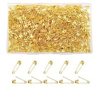 Hocansen 500 PCS Safety Pins 20mm Small Sewing Pins Tiny Tag Pin for Clothes,Jewelry Making and Handicrafts (Gold)